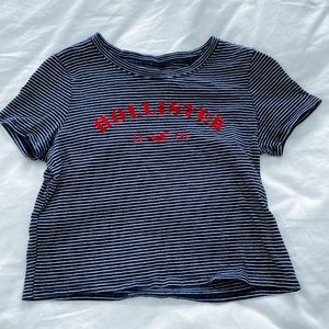 Striped Hollister T-shirt.